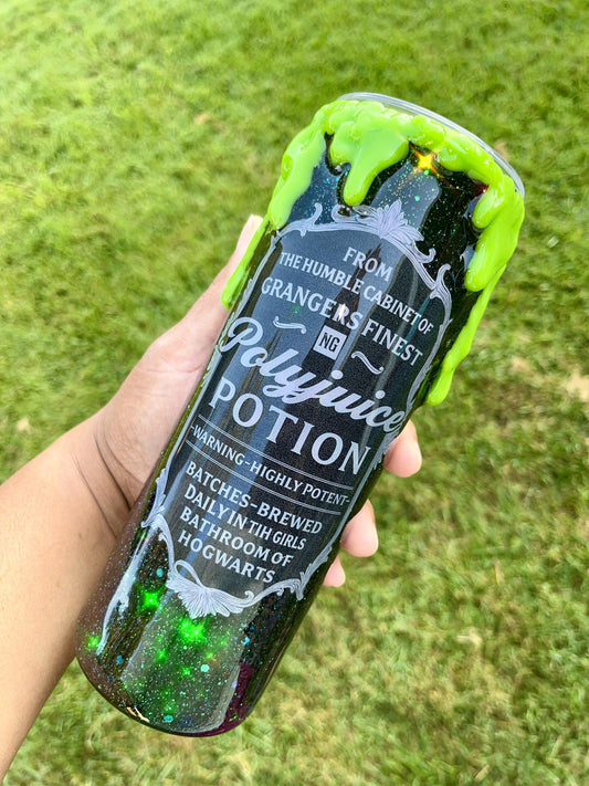 Polyjuice Potion Tumbler – Glitter, Drip, & Wizarding Magic