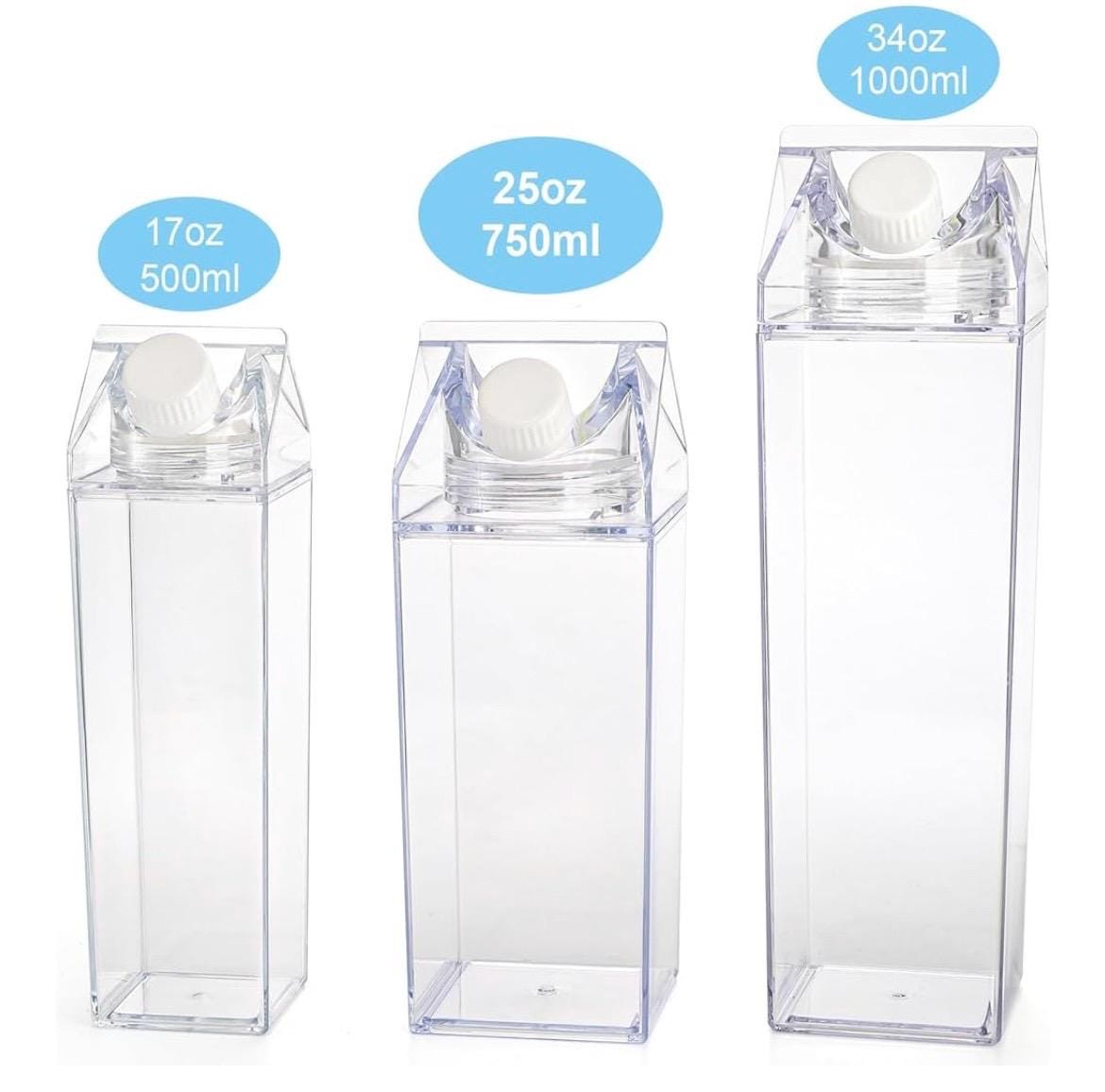 Thicc or Treat Milk Carton Water Bottle: Spooky Halloween Drinkware