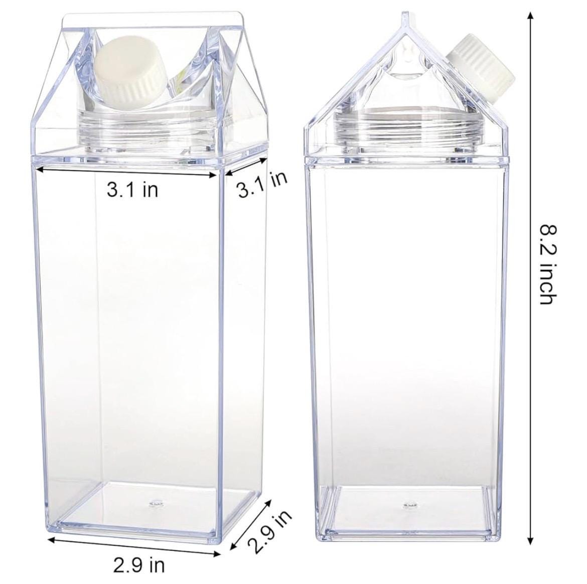 Thicc or Treat Milk Carton Water Bottle: Spooky Halloween Drinkware