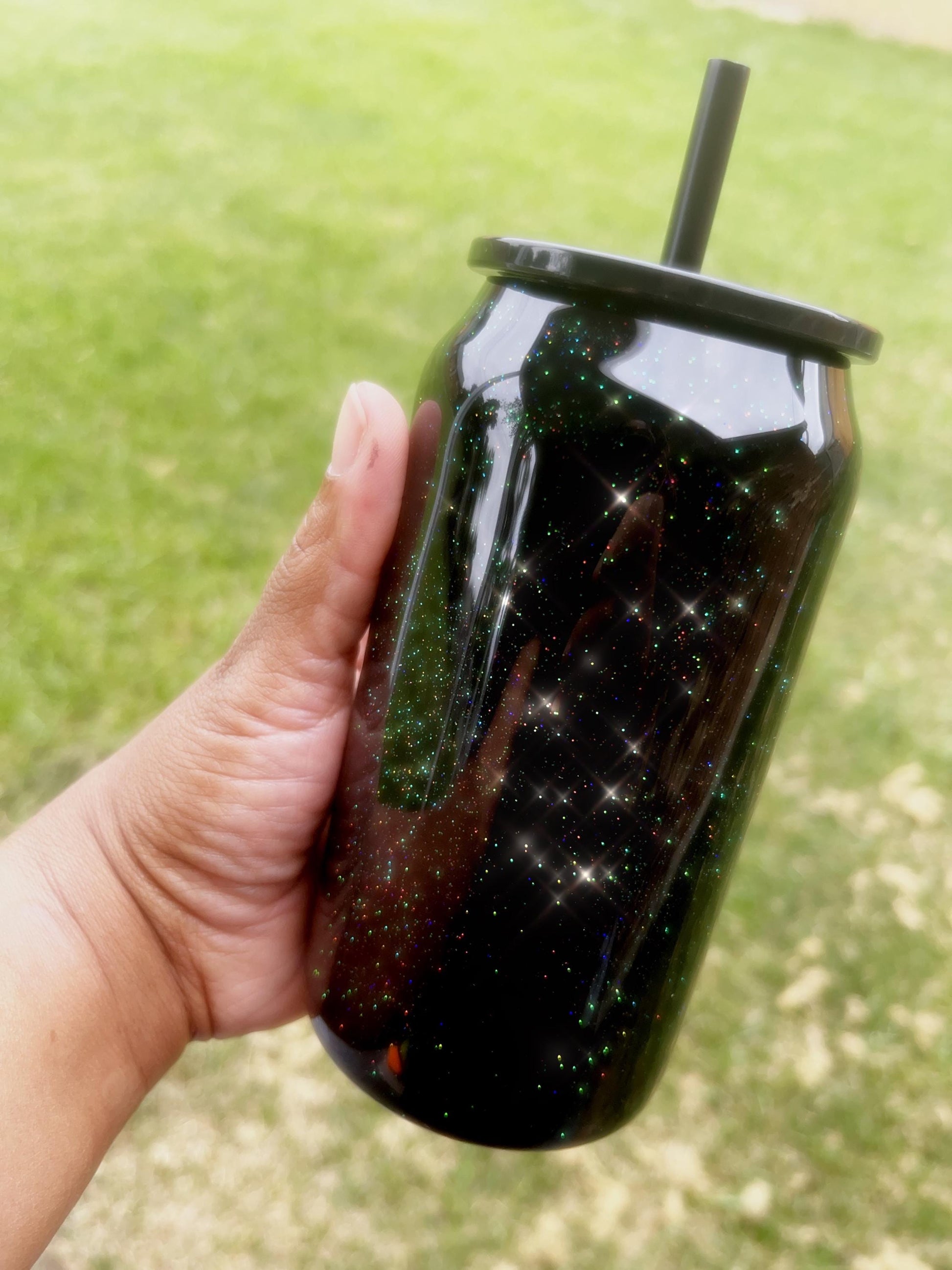 Derpy & Sussy Tumbler | 16 oz Stainless Steel Glitter Can Cup