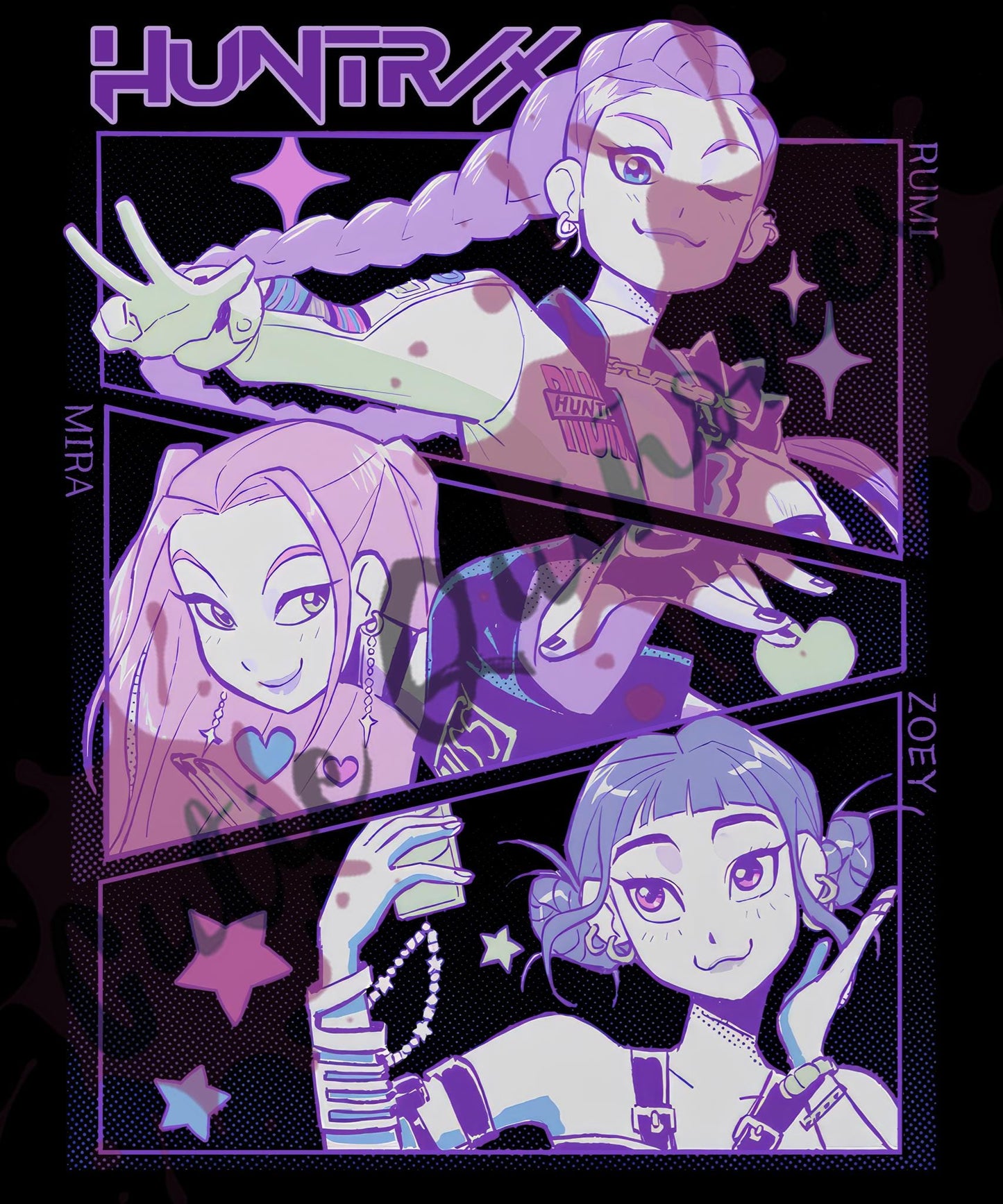 Kpop Demon Hunters Girls PNG | Digital Download for T-Shirts, Tumblers, Stickers & More