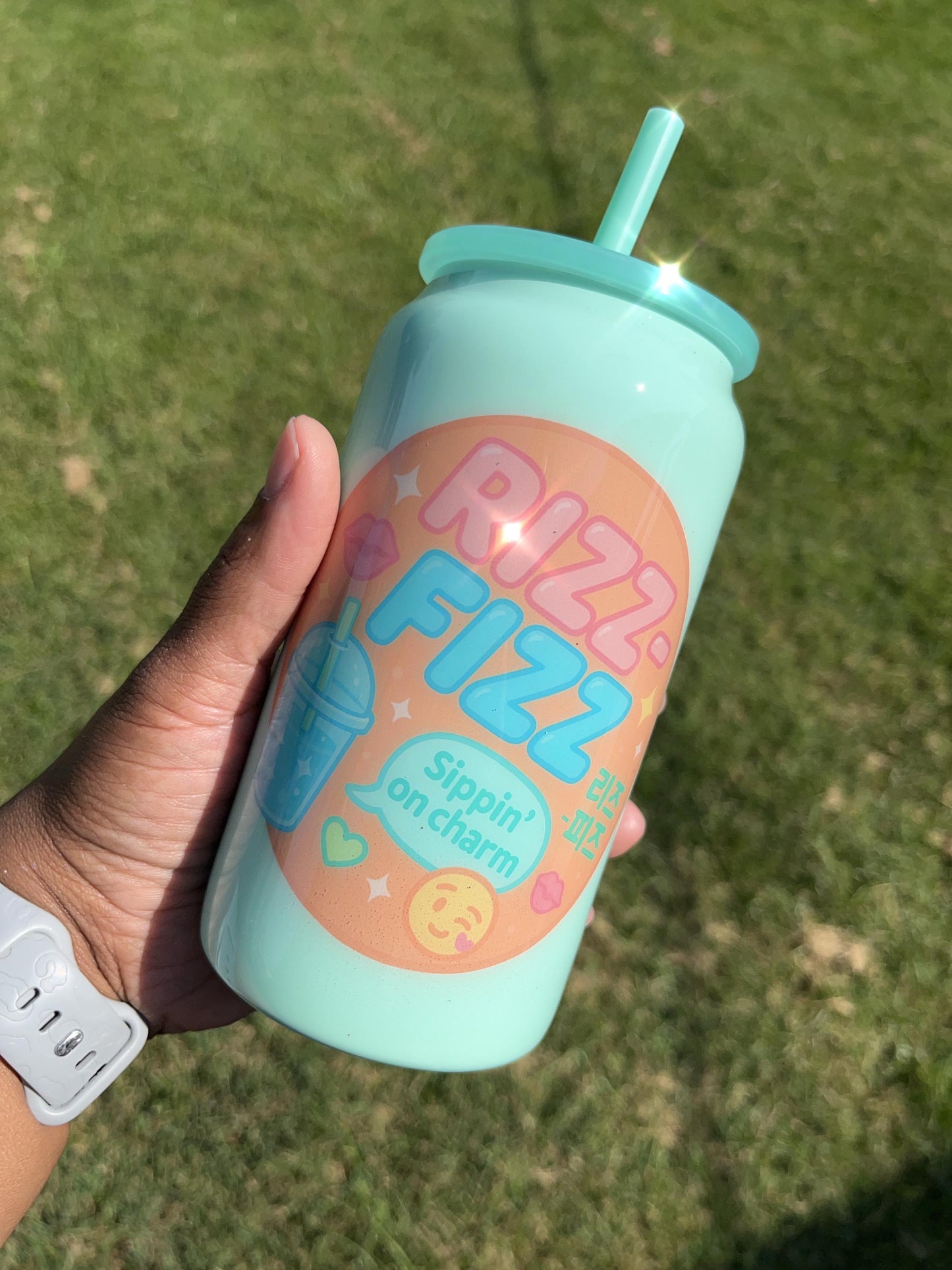 Handmade K-Pop Soda Pop Tumbler: 16oz Stainless Steel Can Cup