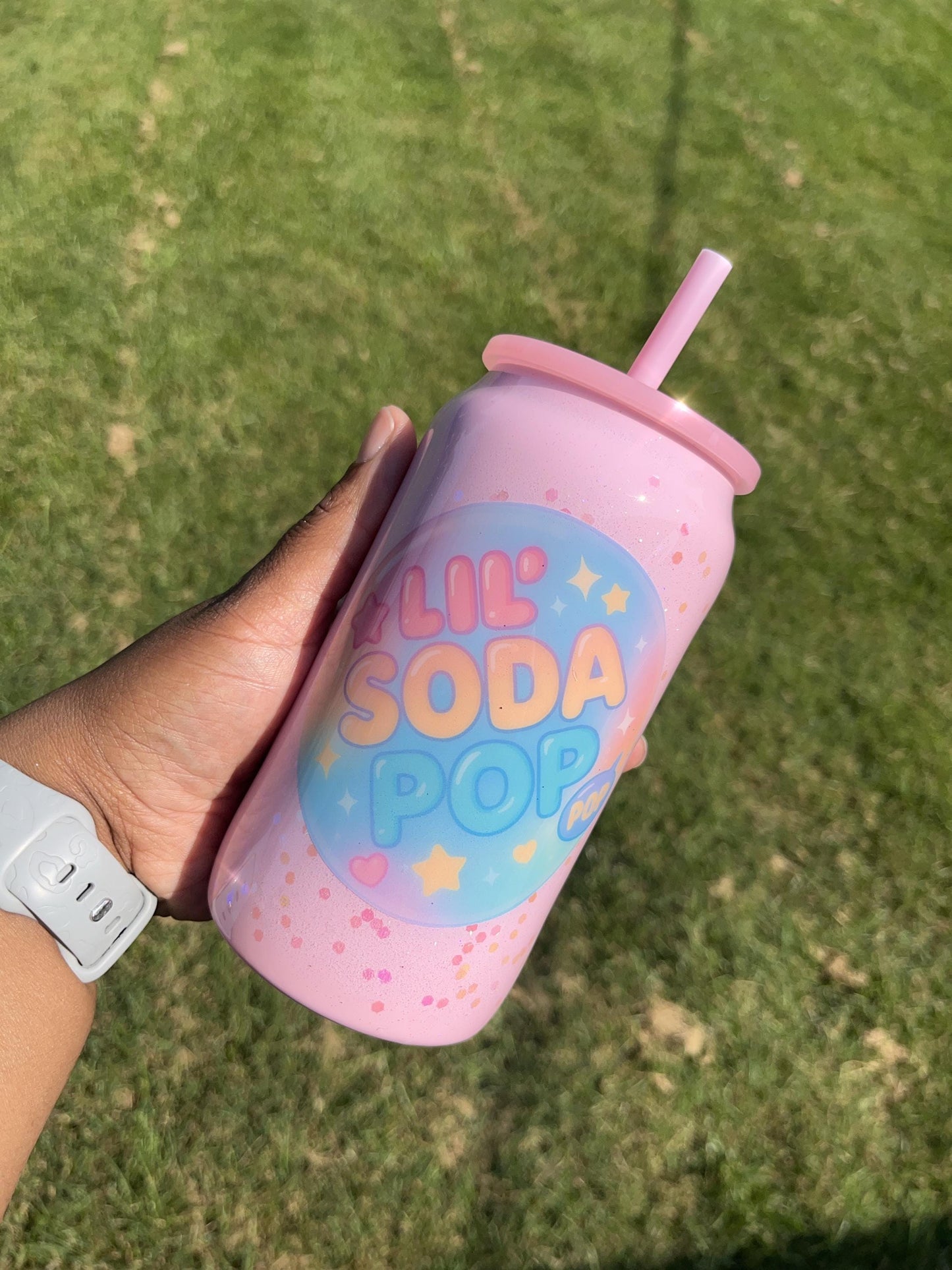 Handmade K-Pop Soda Pop Tumbler: 16oz Stainless Steel Can Cup