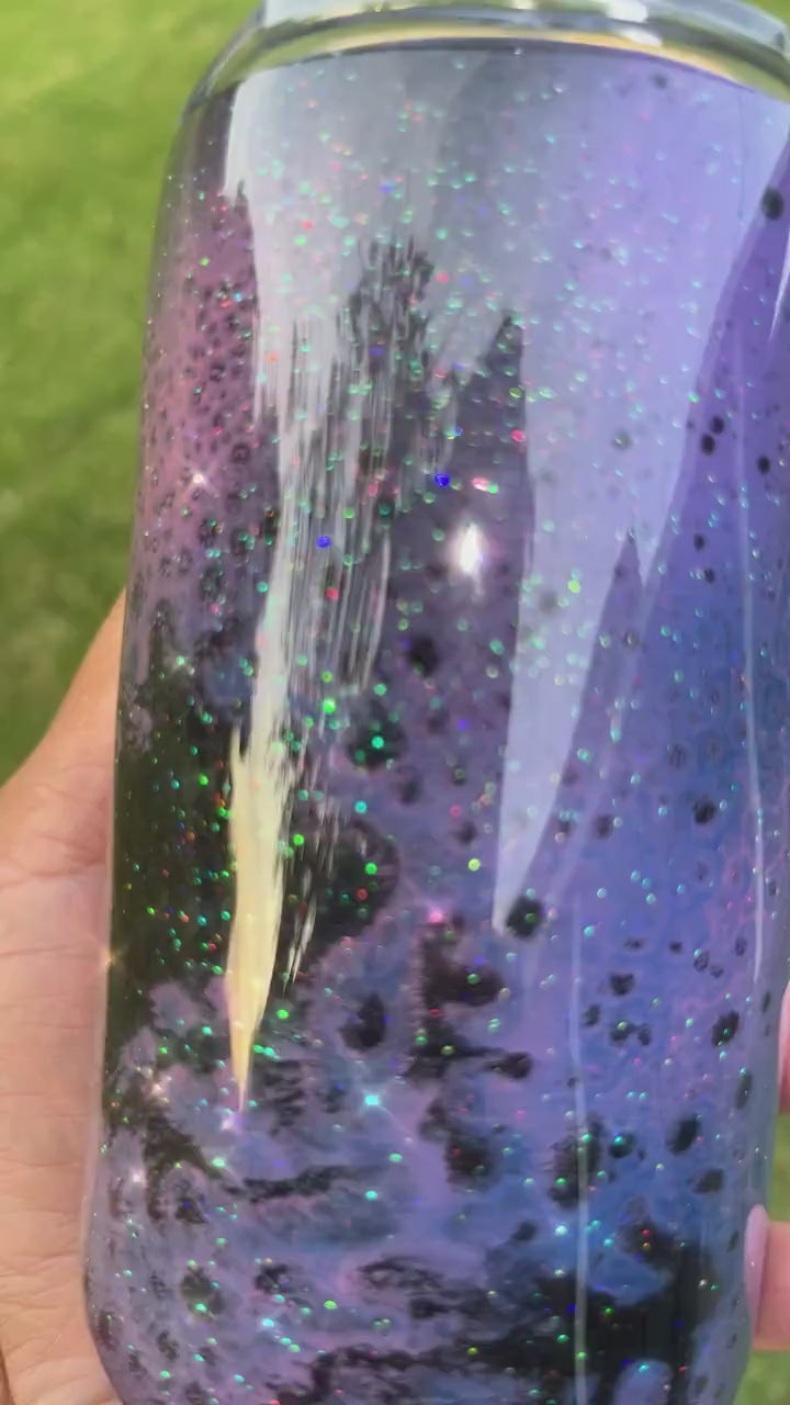 HUNTR/X Galaxy Tumbler – Featuring Rumi, Mira & Zoey Available in 12oz, 20oz, and 30oz