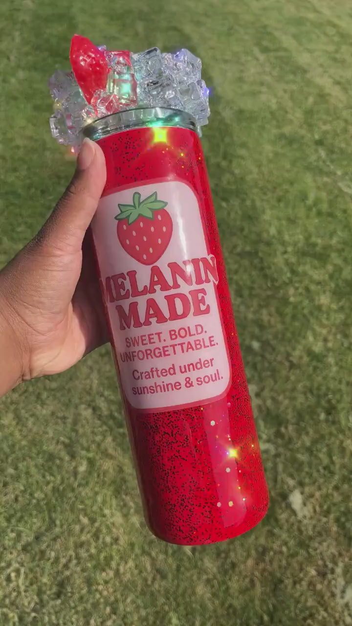 Melanin Made Strawberry Label